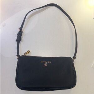 Michael Kors Black Jet Set Nylon Pouchette Shoulder Bag
